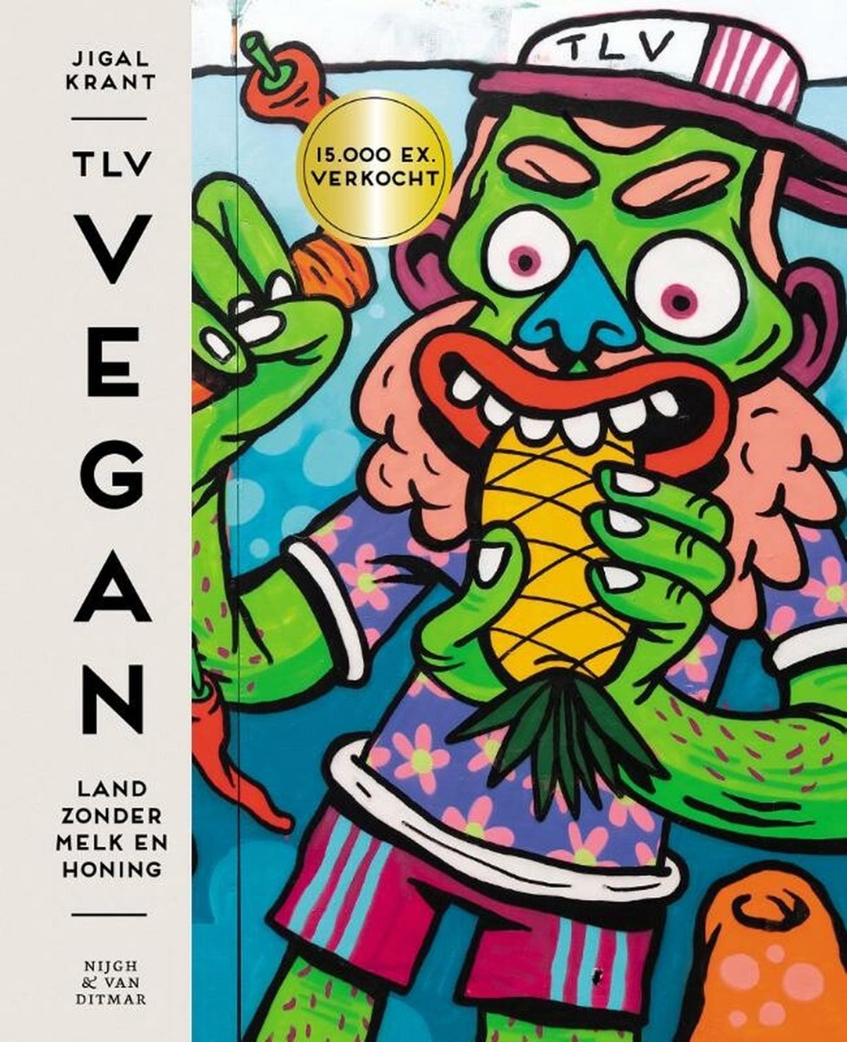 Cover van het TLV Vegan kookboek van Jigal Krant