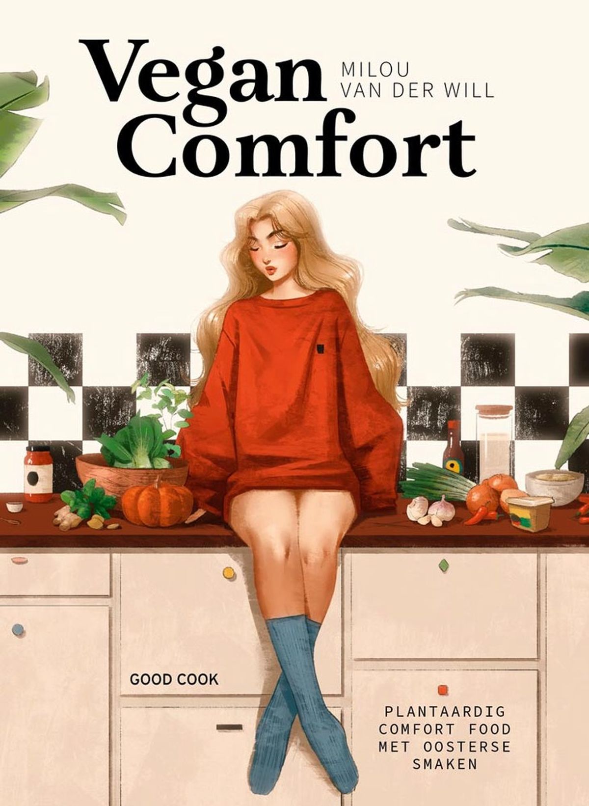 Cover van het Vegan Comfort kookboek van Milou van der Will